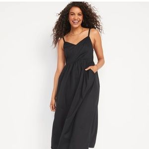 NWT Old Navy Cotton-Poplin Cami Maxi Swing Midi Dress 🆕